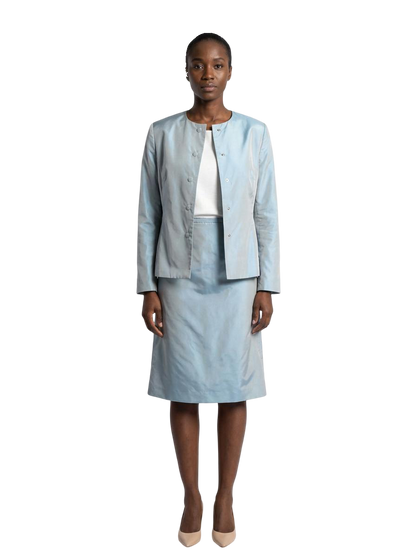Blazer Bleu Ciel Taille 40 Max Mara Seconde main CoClo Femmes