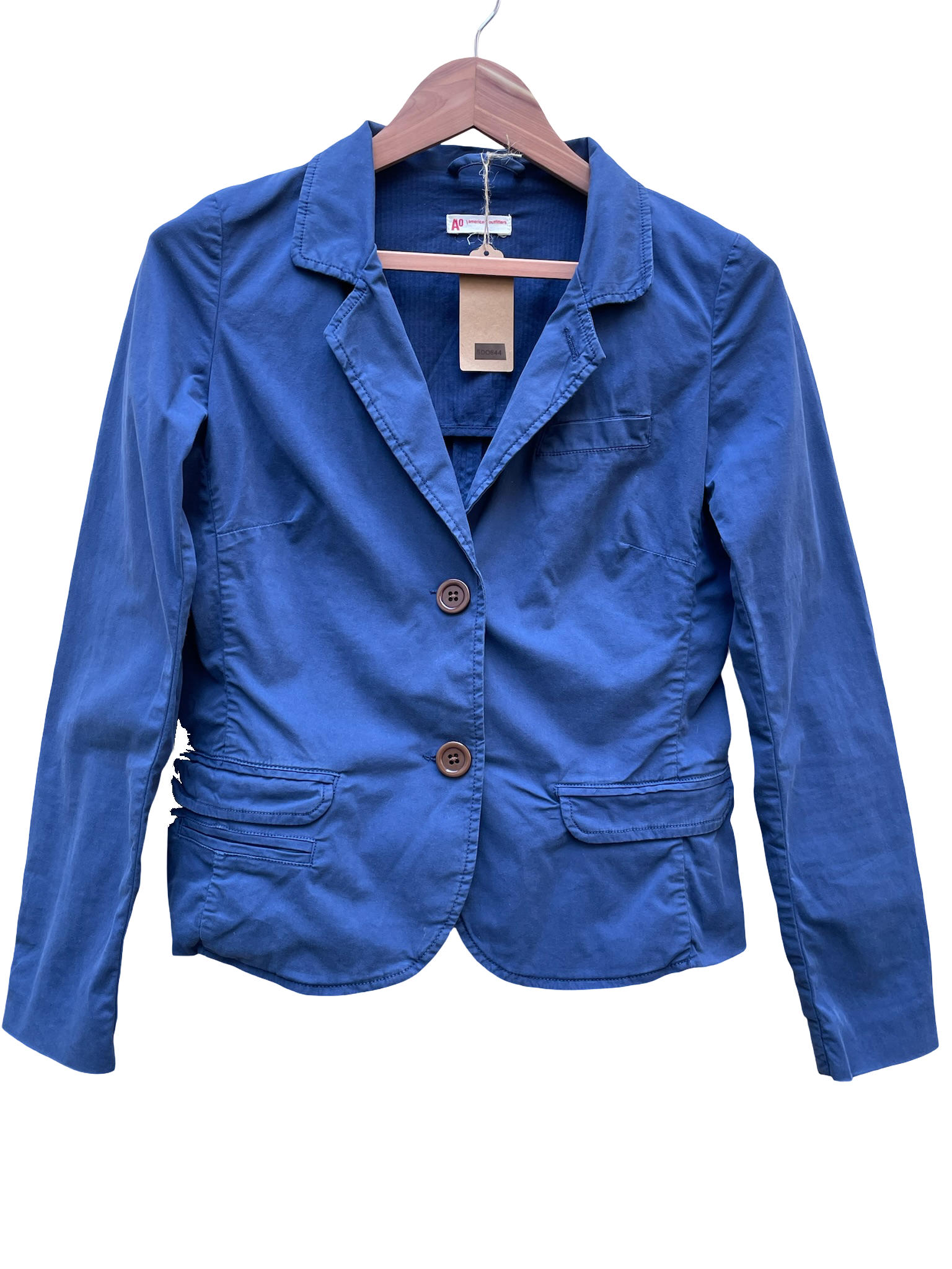 Blazer Bleu Marine  Taille M  CoClo Custom Upcycling Femmes