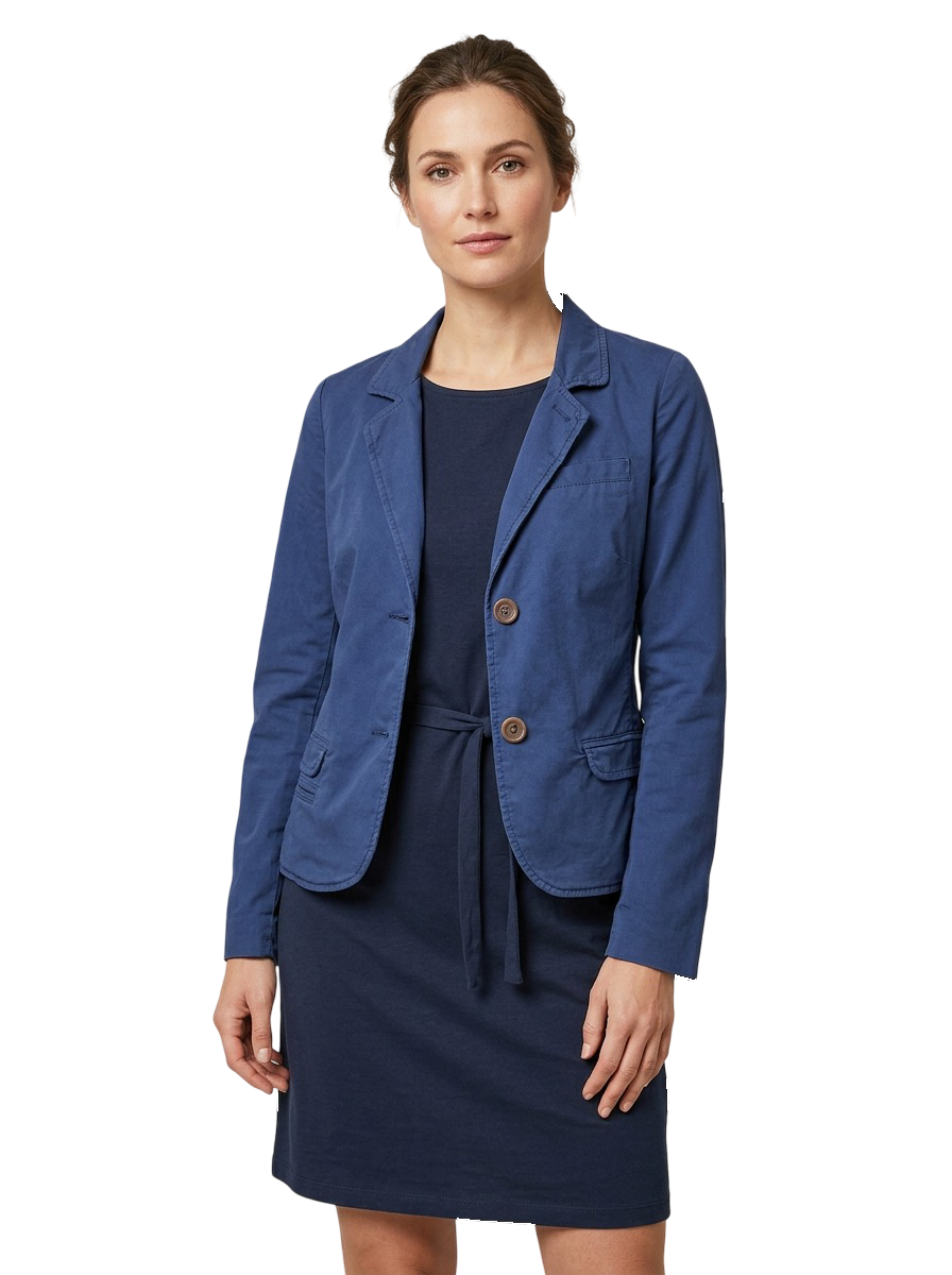 Blazer Bleu Marine  Taille M  CoClo Custom Upcycling Femmes