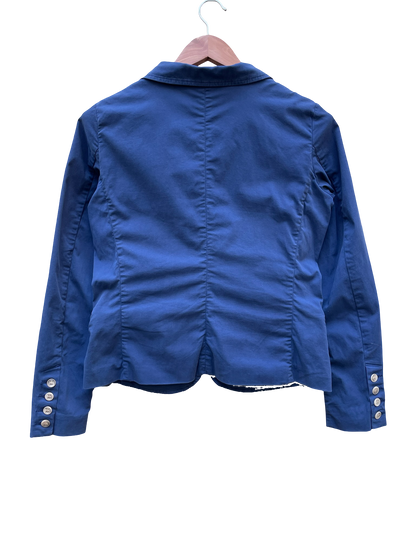 Blazer Bleu Marine  Taille M  CoClo Custom Upcycling Femmes