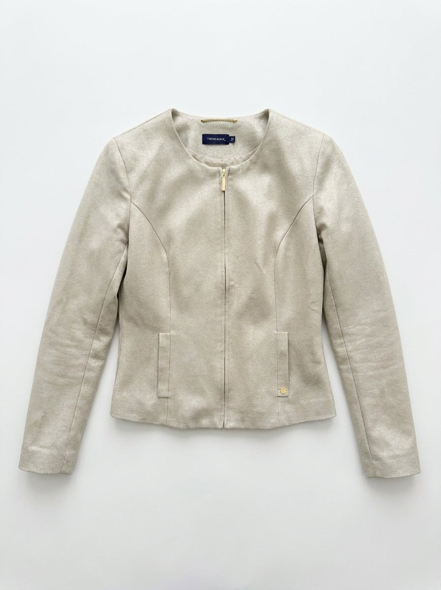 Blazer Terre Bleue Beige Taille 36 Seconde Main CoClo femmes