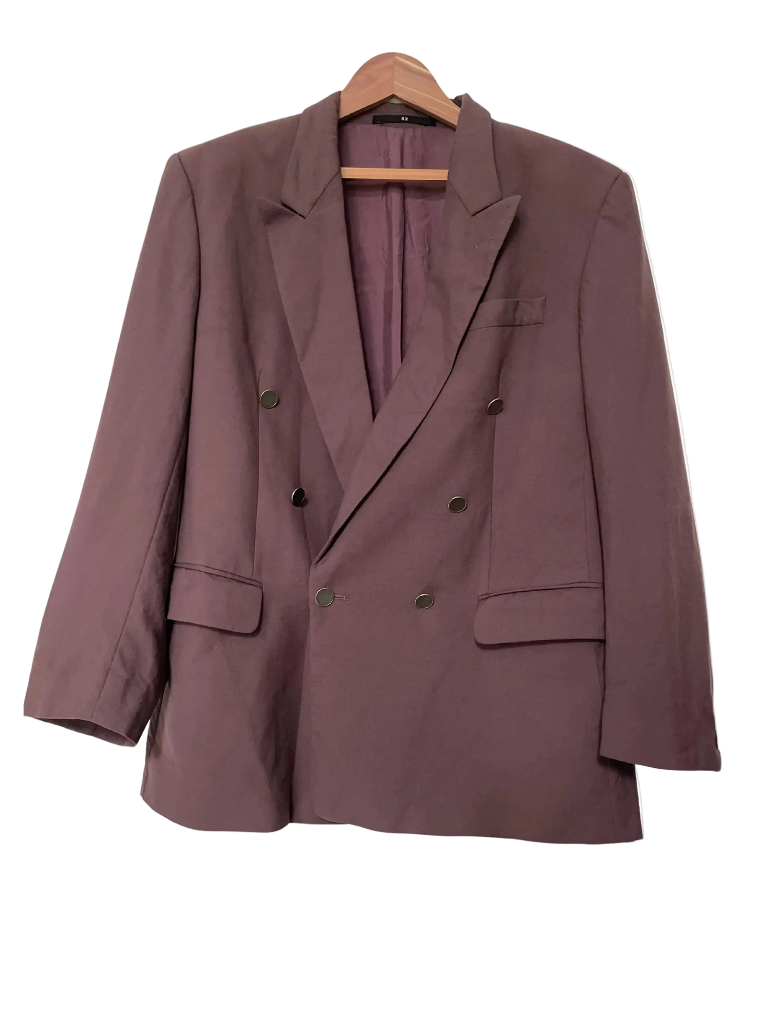 Blazer Violet Taille Oversize CoClo  Custom Upcycling femmes