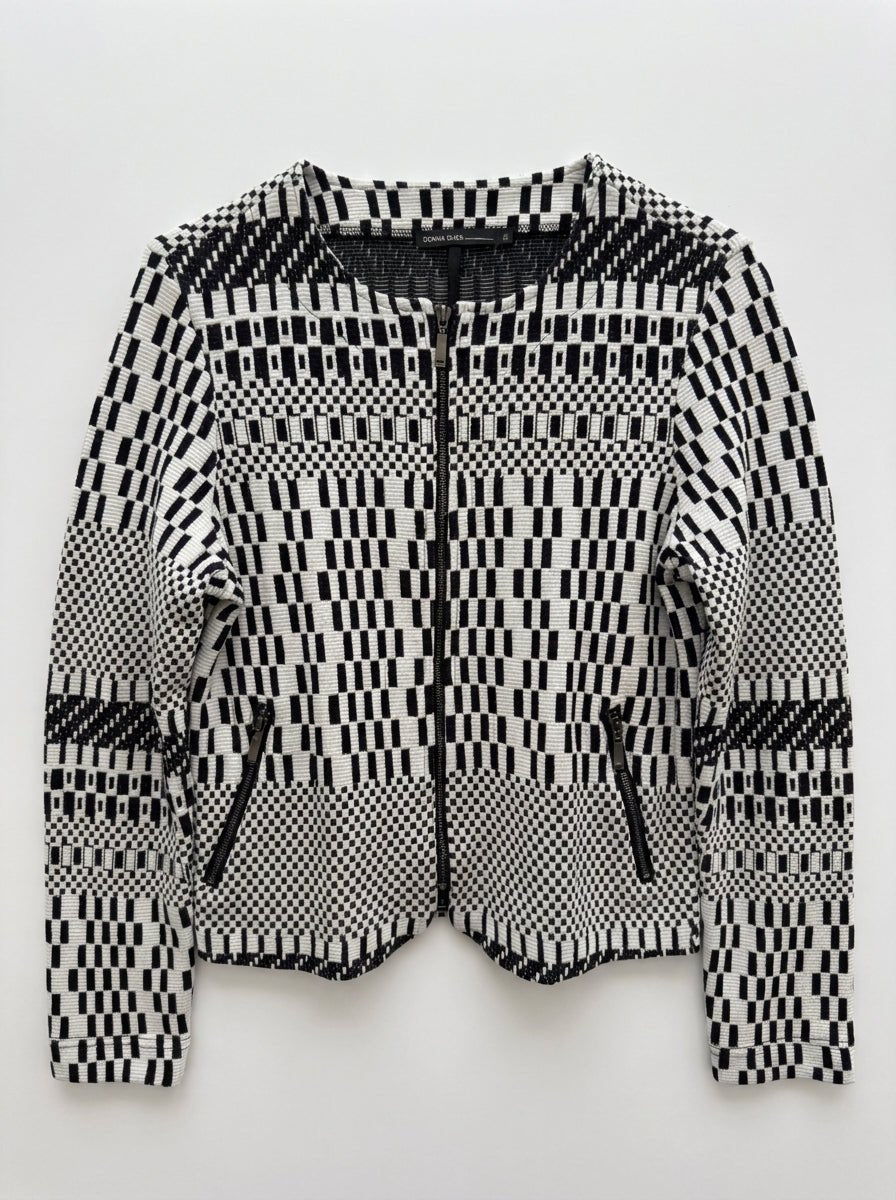 Blazer noir et blanc taille 38 Dona Dura Seconde main CoClo Femmes