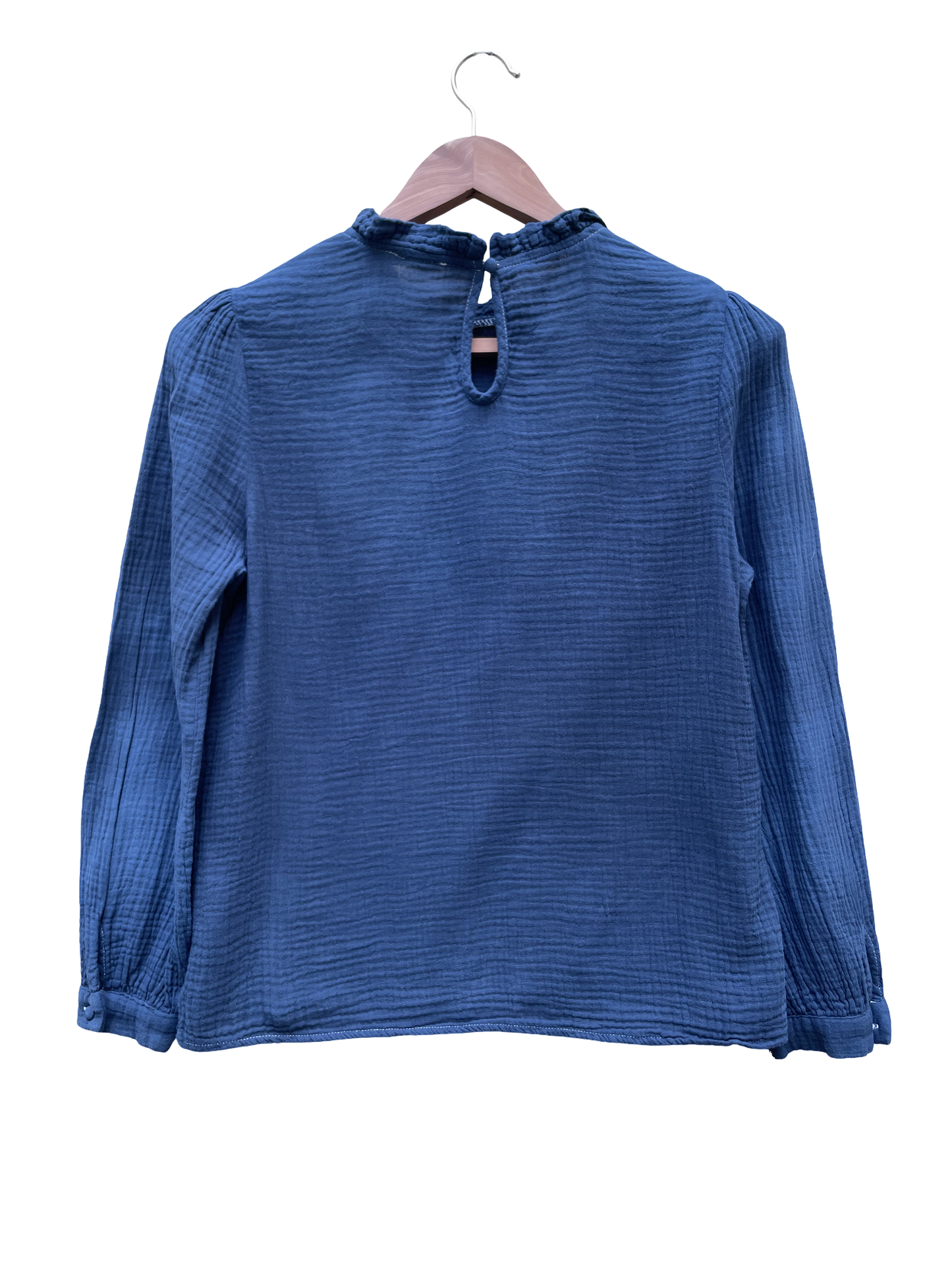 Blouse Bleu Denim - Taille S - Coclo Custom seconde main femme