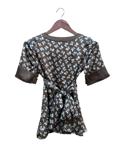 Blouse Marron - Taille 36 CoClo Custom seconde main femmes
