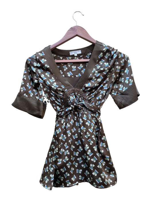 Blouse Marron - Taille 36 CoClo Custom seconde main femmes