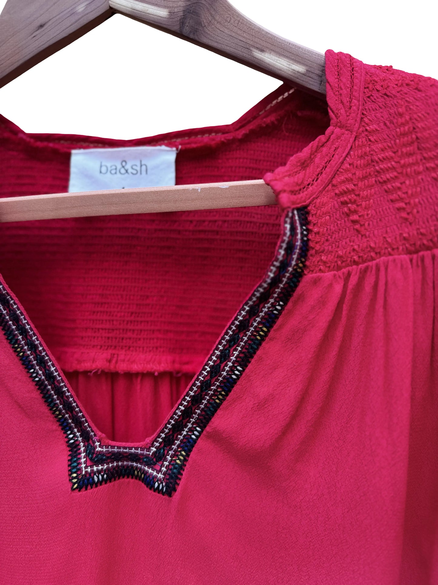 Blouse Rouge Taille 1/S seconde main femme