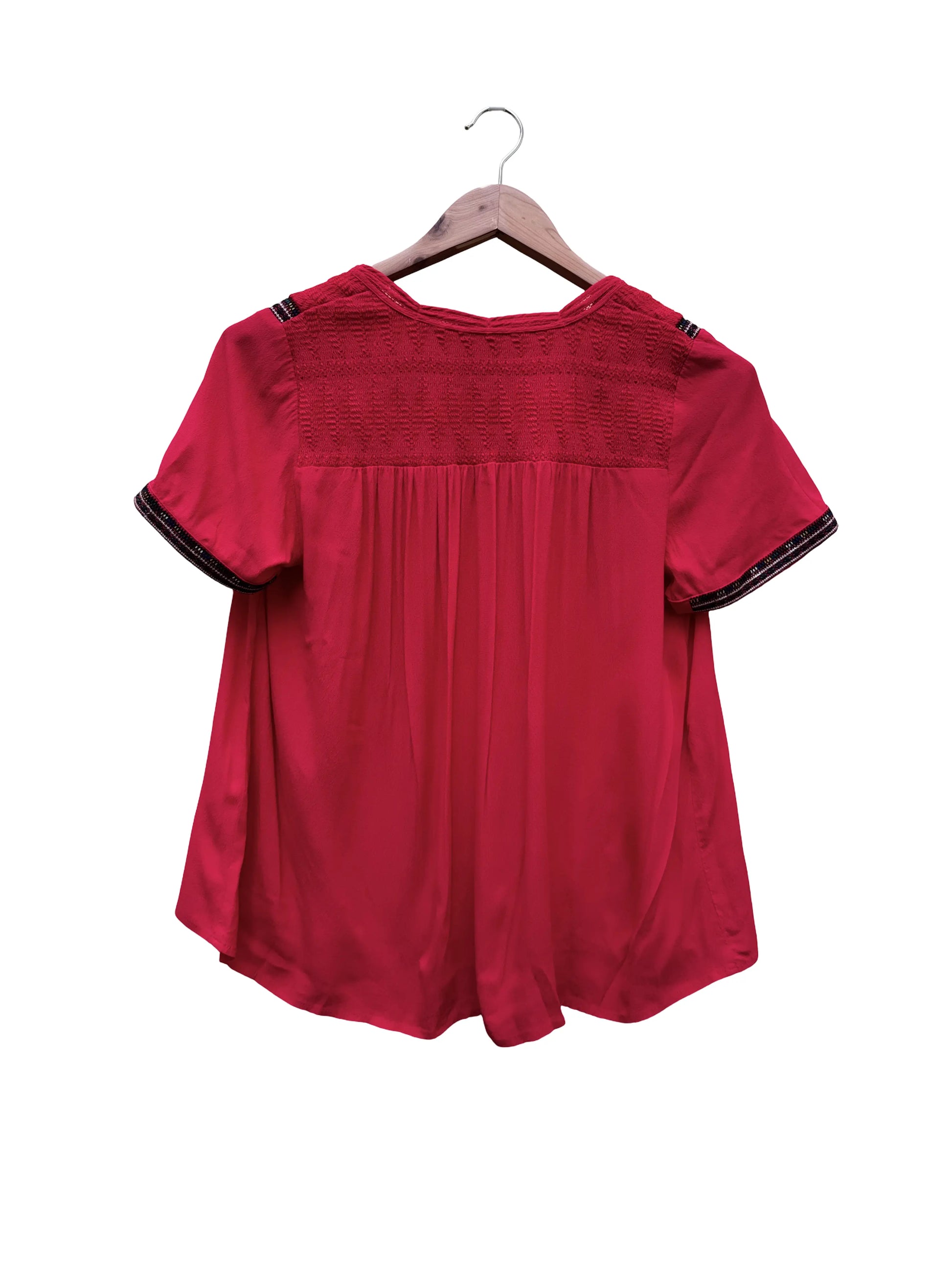 Blouse Rouge Taille 1/S seconde main femme