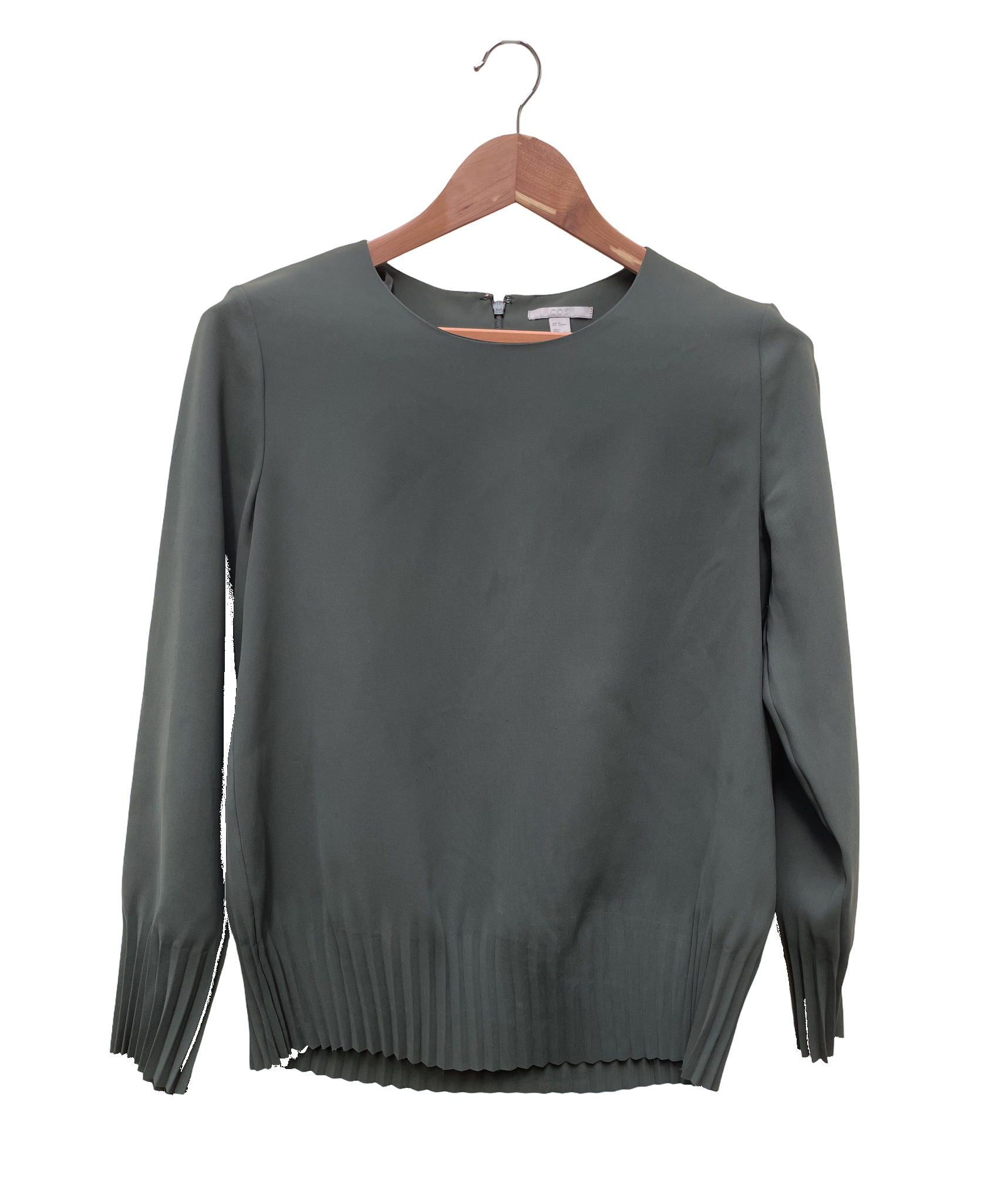 Blouse Vert Bouteille - Taille 36 COS CoClo Seconde main femmes