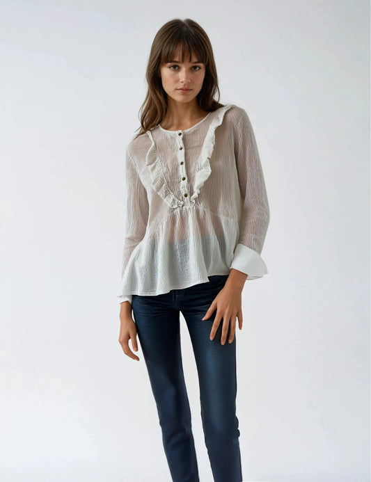 Chemise blanche - Taille S/36 Mademoiselle D