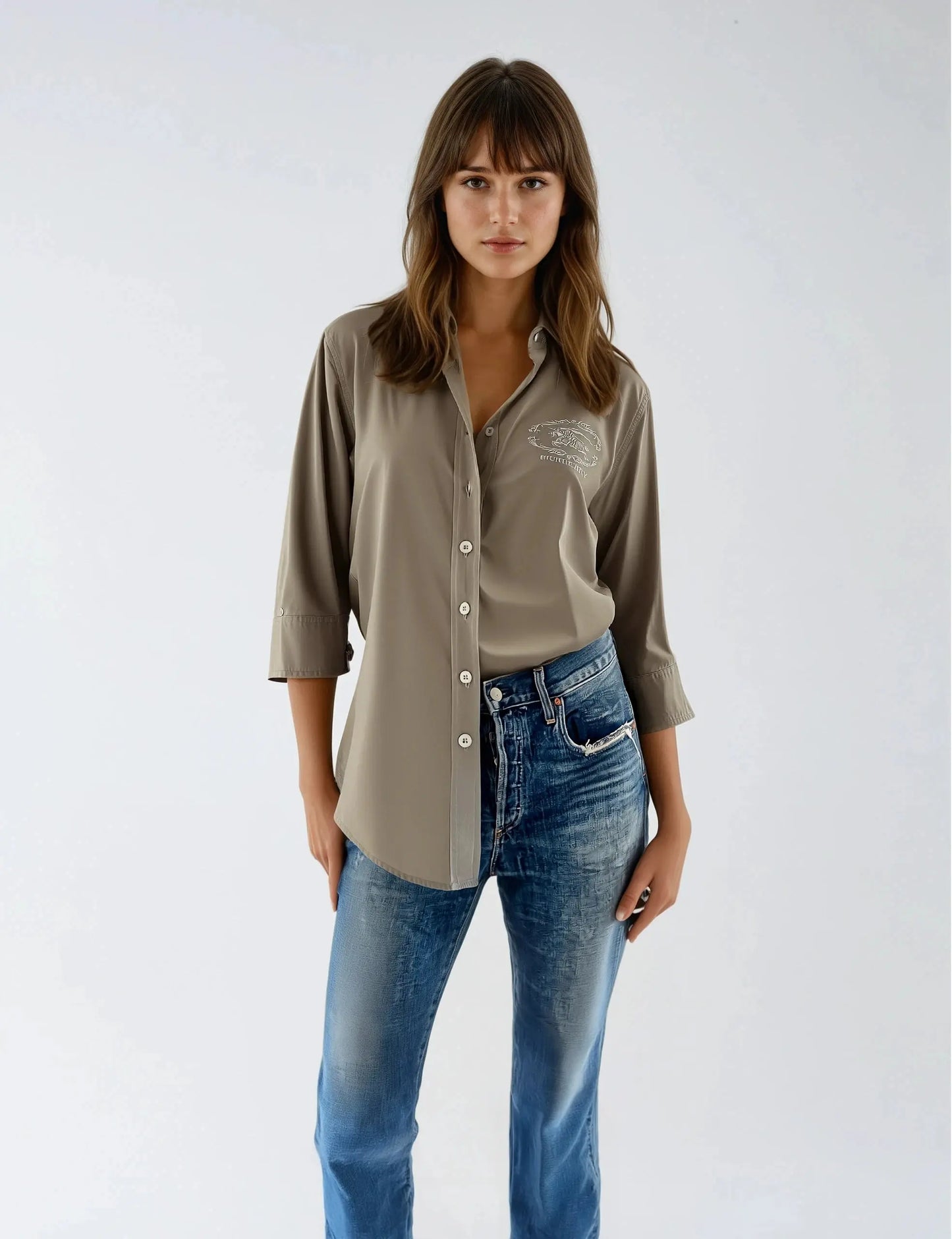 Chemise beige - Taille S Burberry