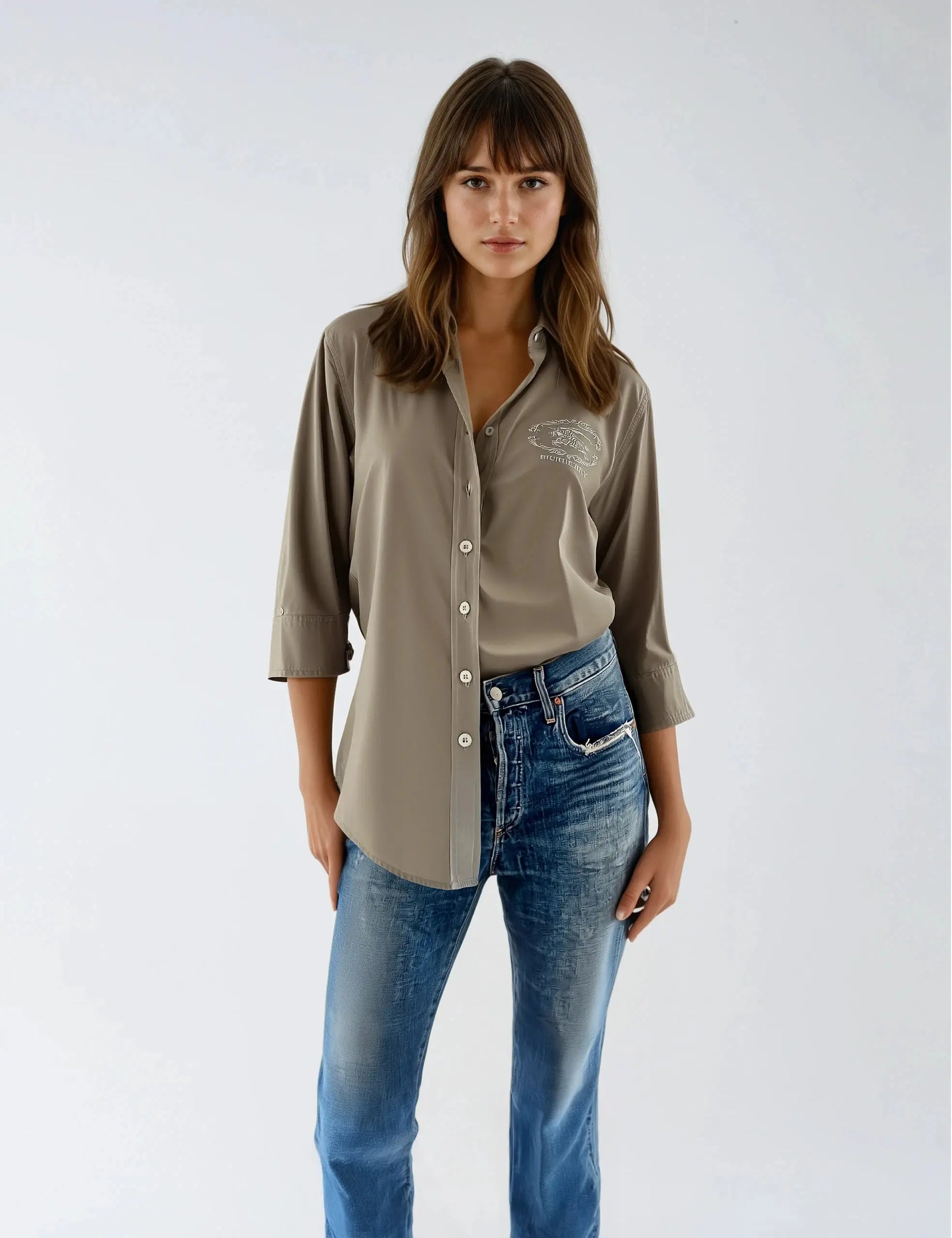 Chemise beige - Taille S Burberry