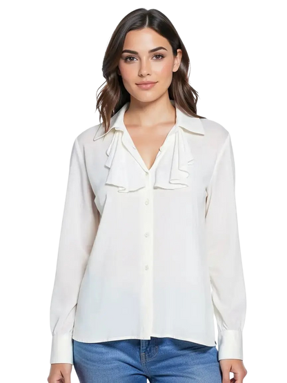 Chemise Blanche Taille 40 CoClo Custom Upcycling Femmes