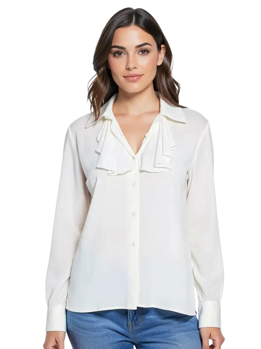 Chemise Blanche Taille 40 CoClo Custom Upcycling Femmes