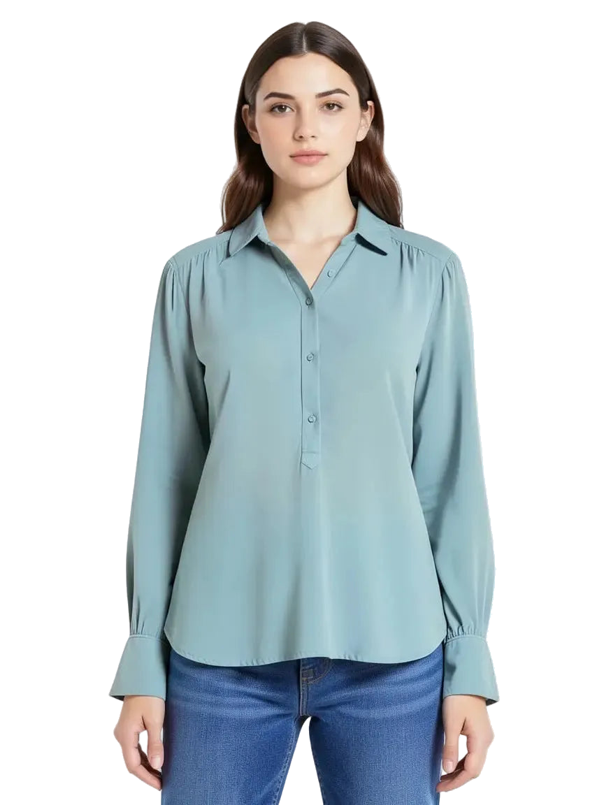 Chemise Bleu Clair Taille 3/L Bellerose Seconde main CoClo Femmes