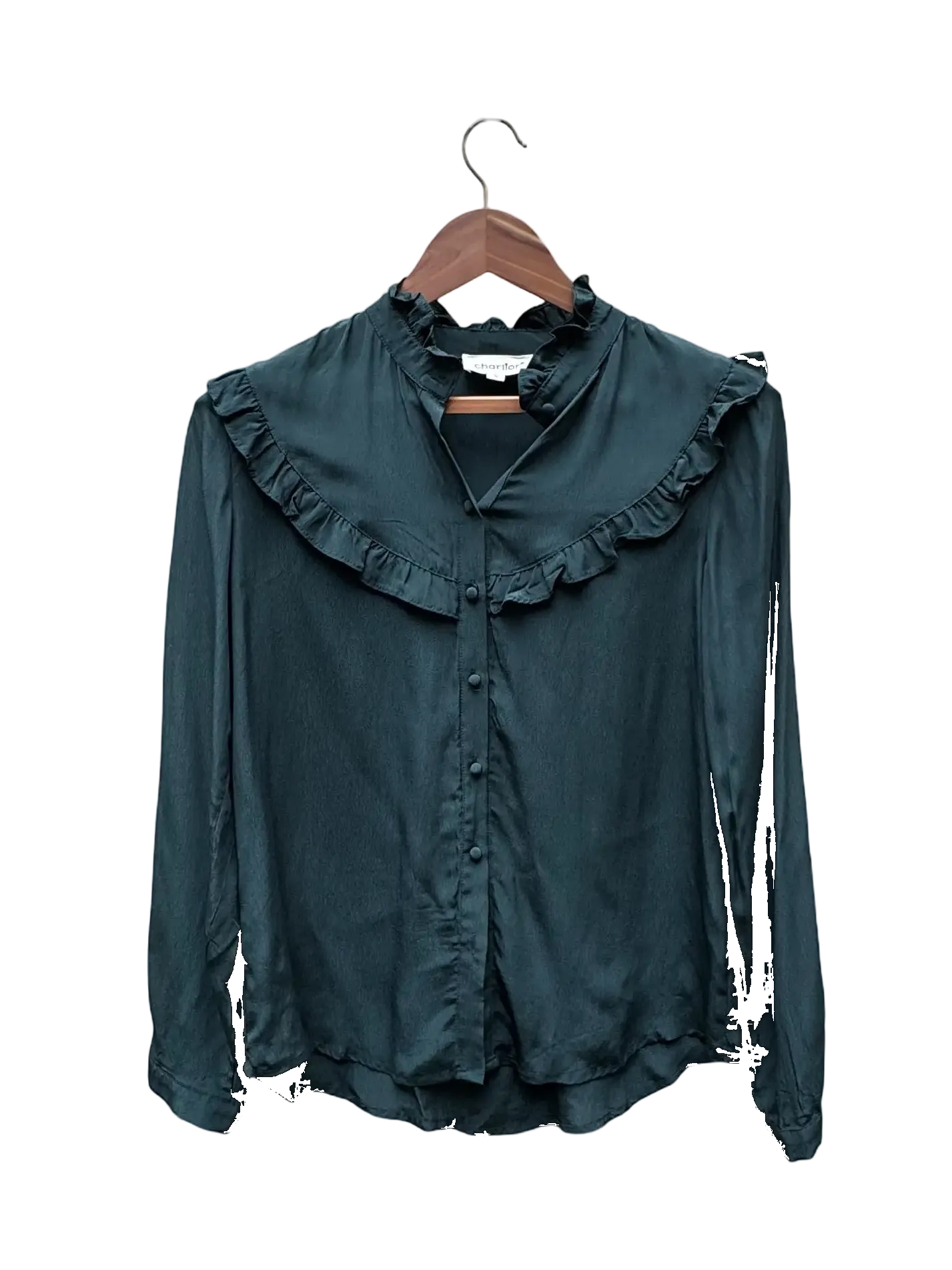 Chemise Bleu Petrole - Taille S CoClo Custom Seconde main femmes