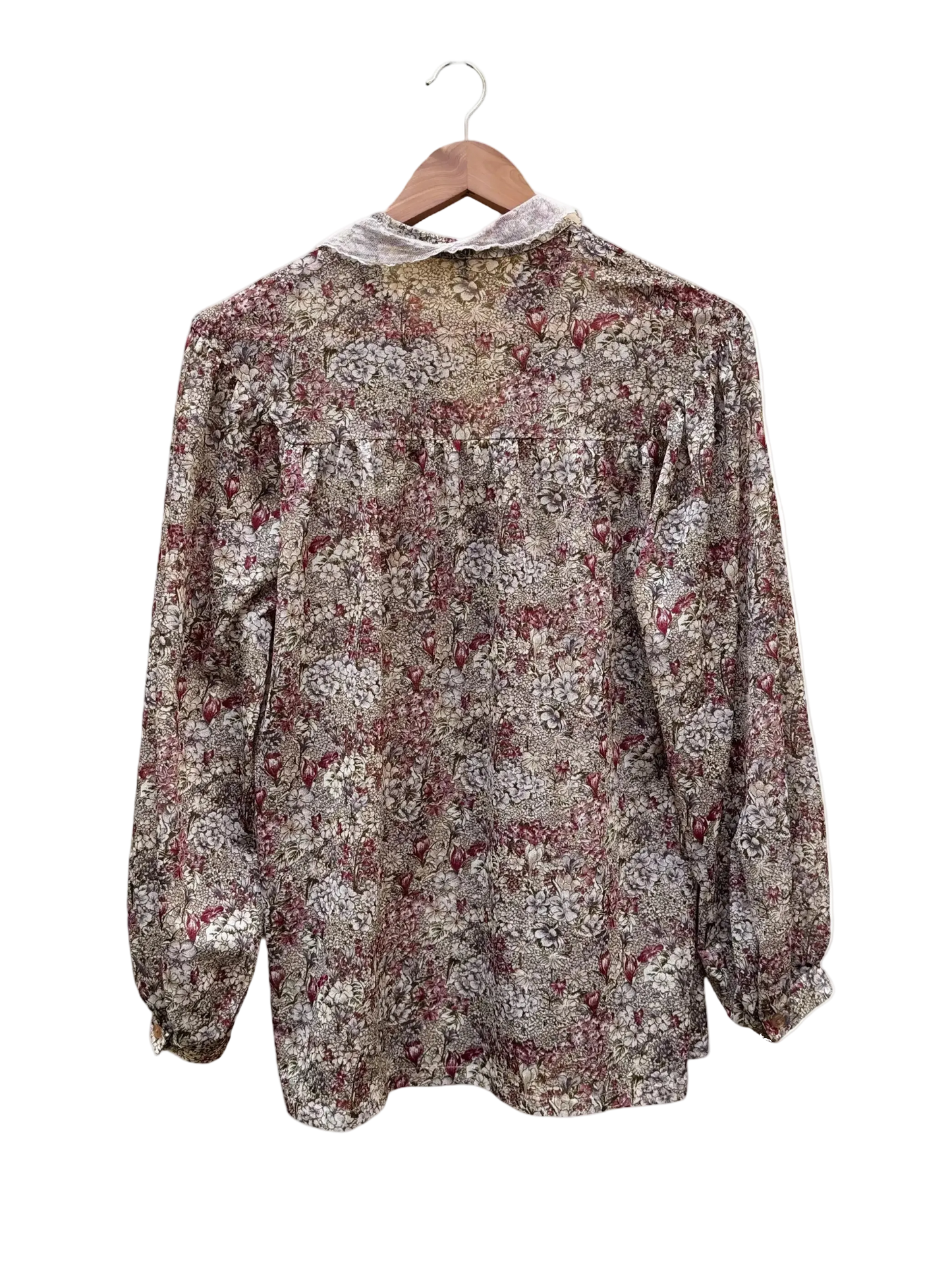 Chemise Fleurie Taille 40 CoClo Custom Upcycling femmes