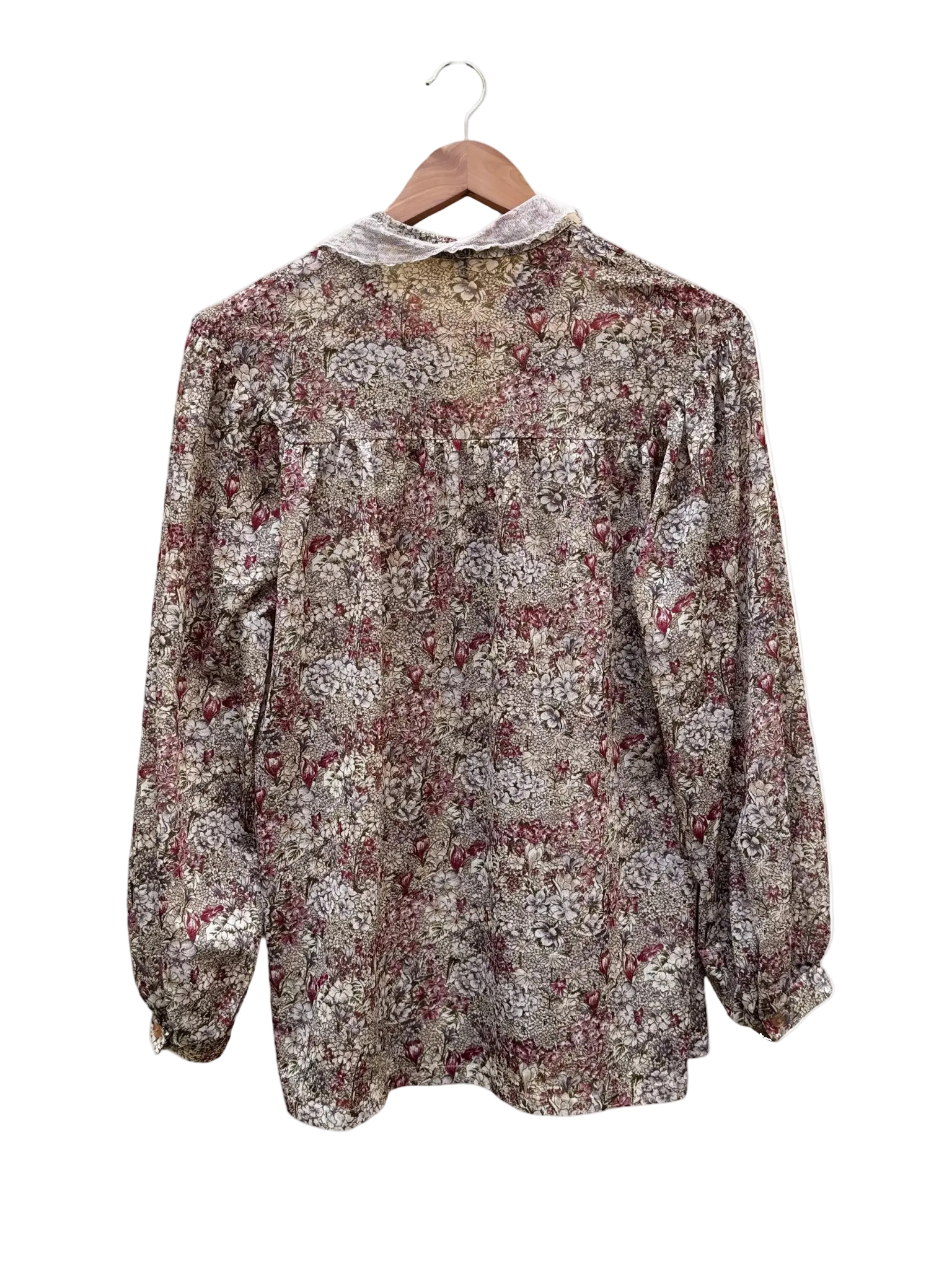 Chemise Fleurie Taille 40 CoClo Custom Upcycling femmes