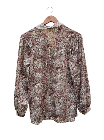 Chemise Fleurie Taille 40 CoClo Custom Upcycling femmes