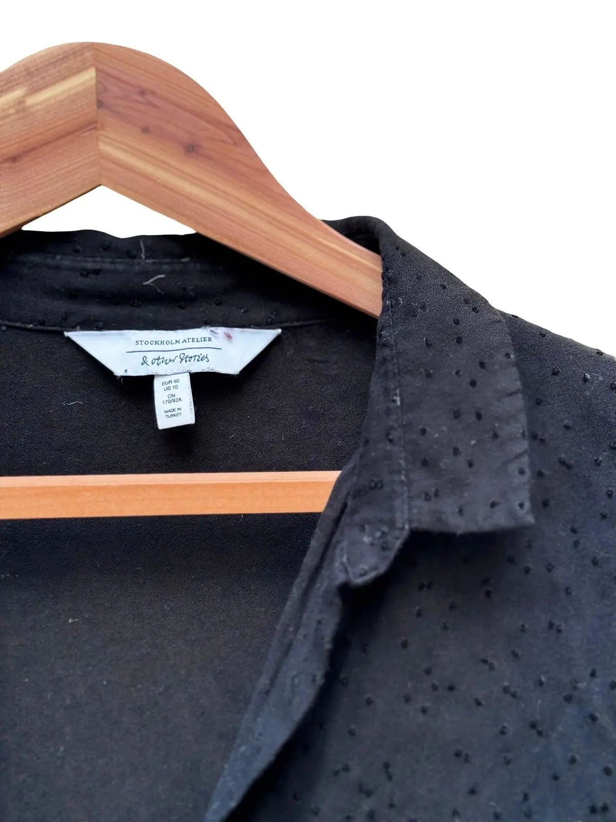 chemise noire taille 40 seconde main femme 