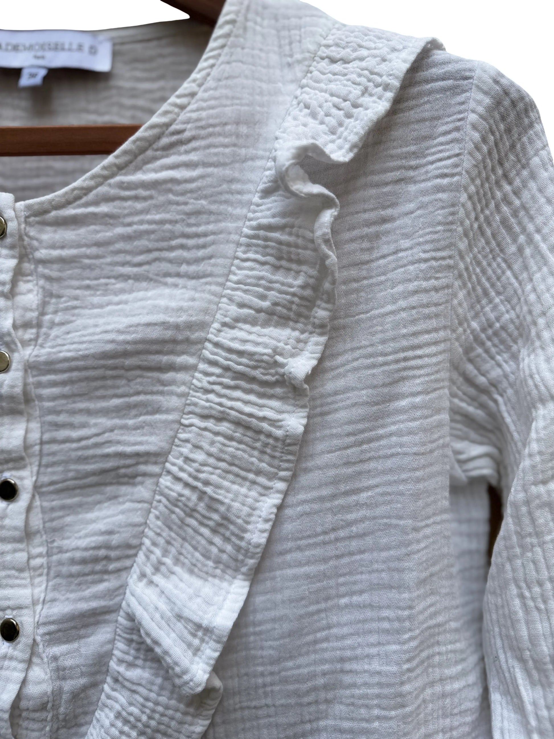 Chemise blanche Taille S/36 seconde main detail
