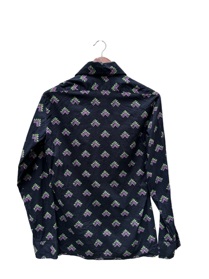 Chemise à motif Taille L CoClo Custom Upcycling femmes