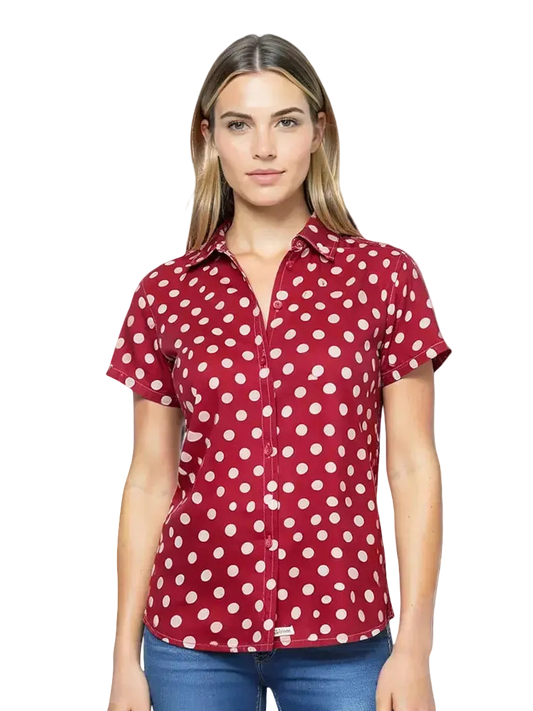 Chemise à pois Taille M Ble en Herbe CoClo Seconde main femmes