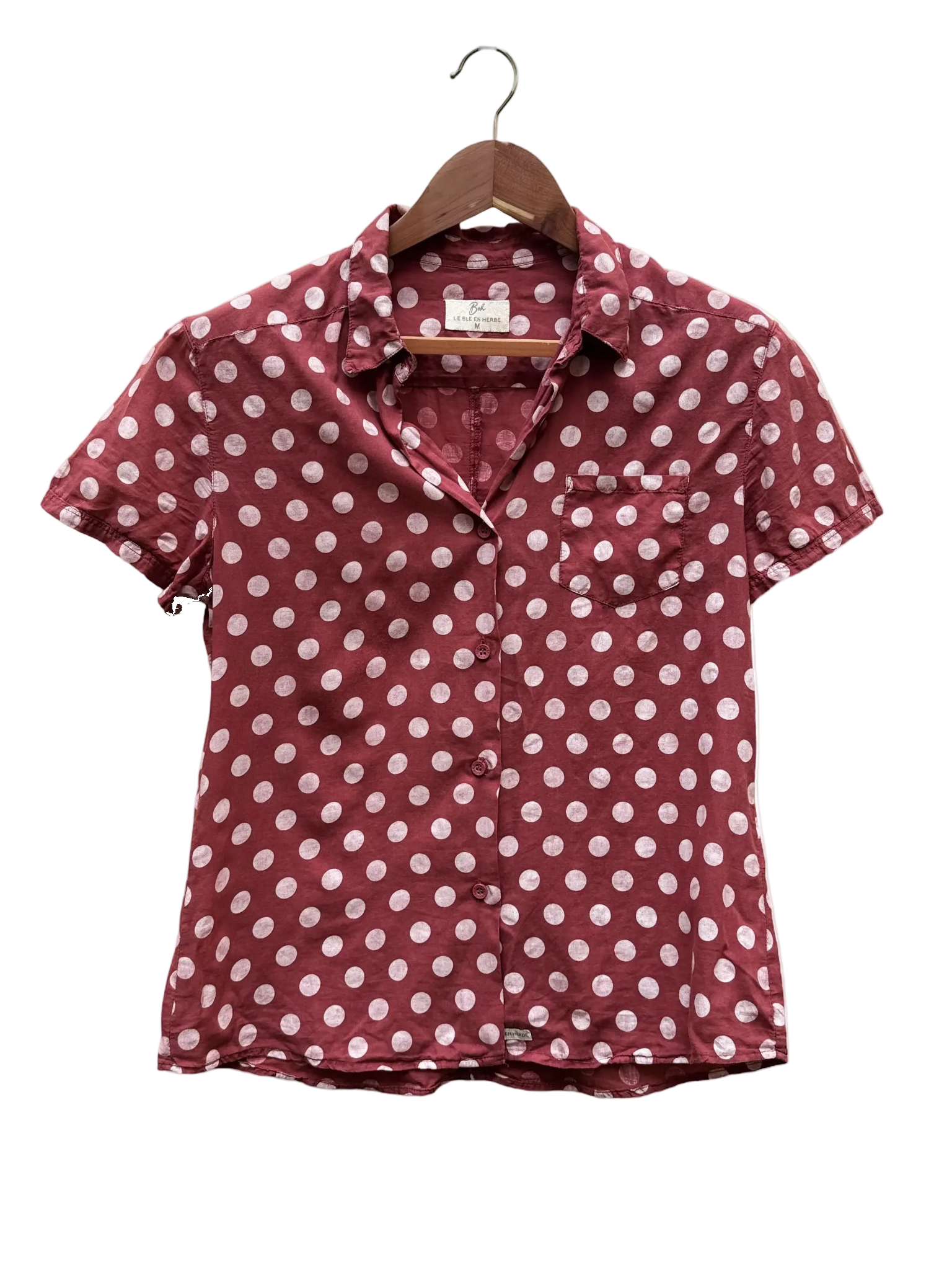 Chemise à pois Taille M Ble en Herbe CoClo Seconde main femmes