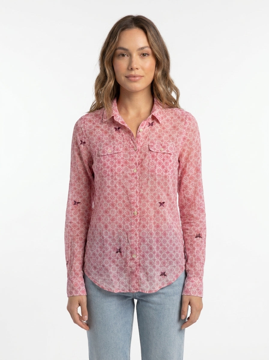 Chemise rose Gaastra taille S CoClo Seconde main femmes
