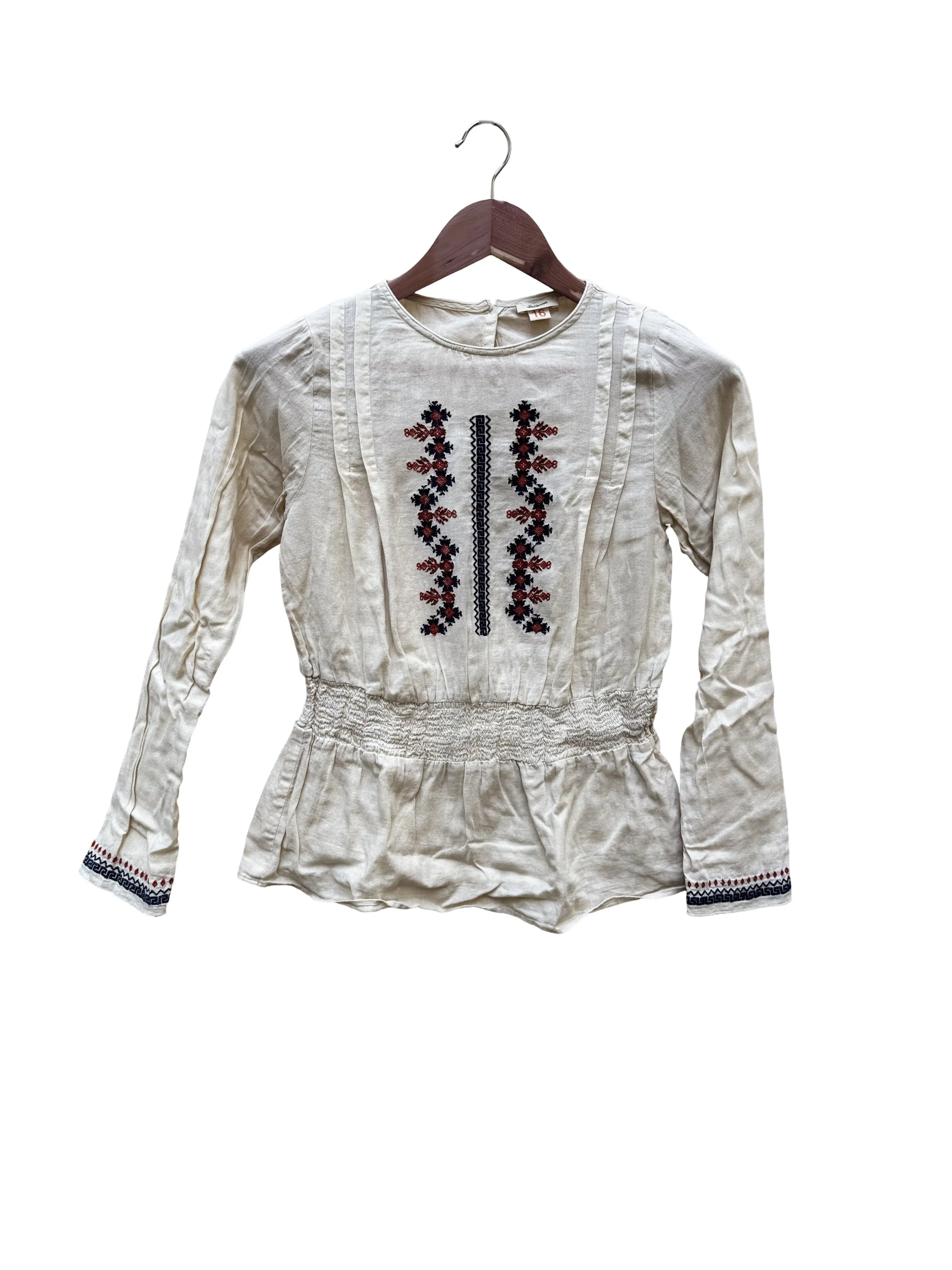 Chemisier blanc cassé Taille 16/XS seconde main femme