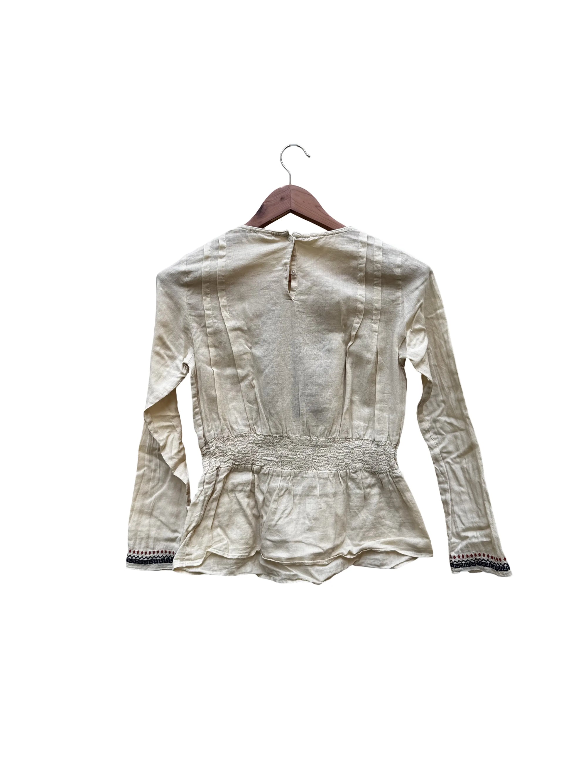 Chemisier blanc cassé Taille 16/XS seconde main femme