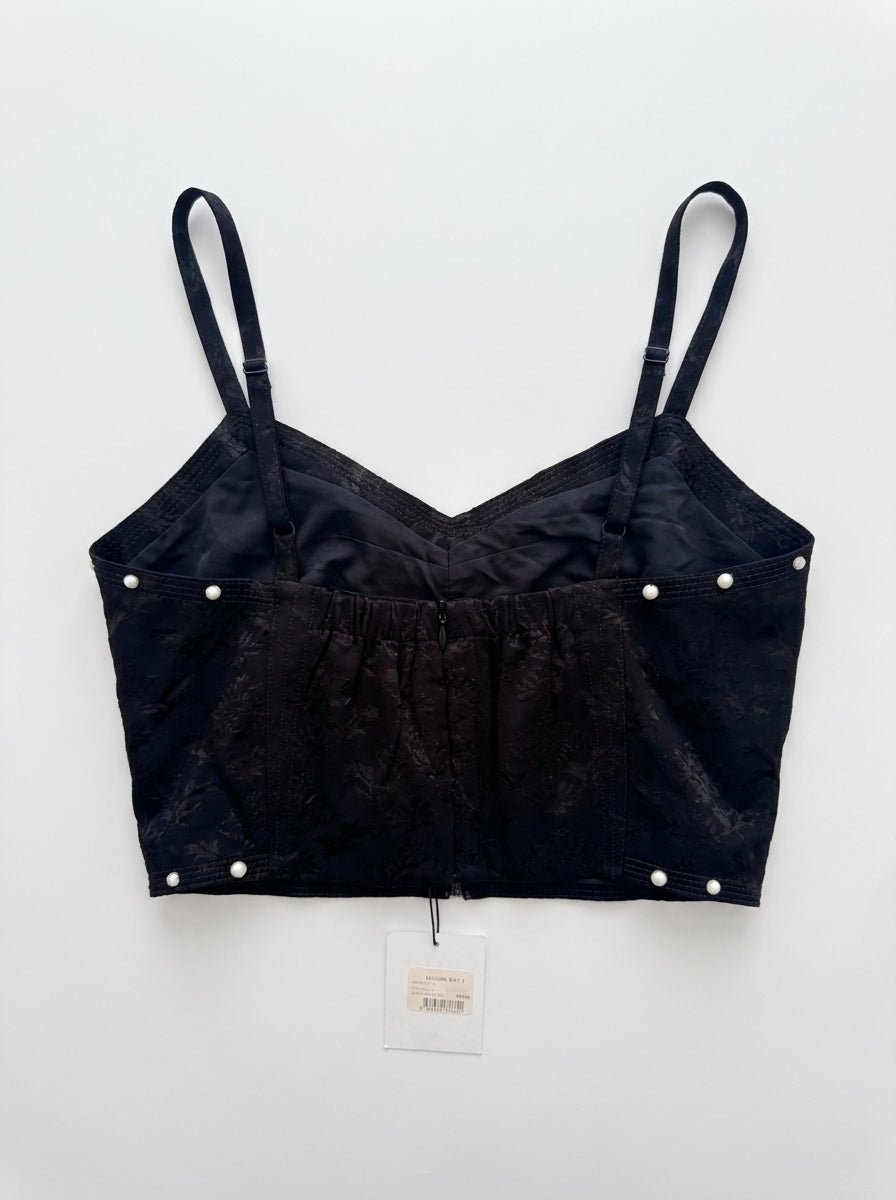 Crop top noir taille 2 Sandro Seconde main CoClo femmes