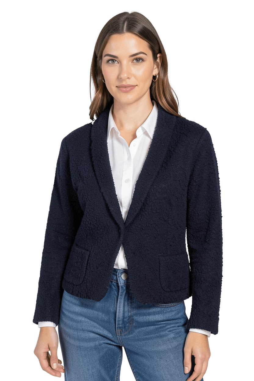 Gilet Bleu Marine - Taille 36 Scapa CoClo Seconde main femmes
