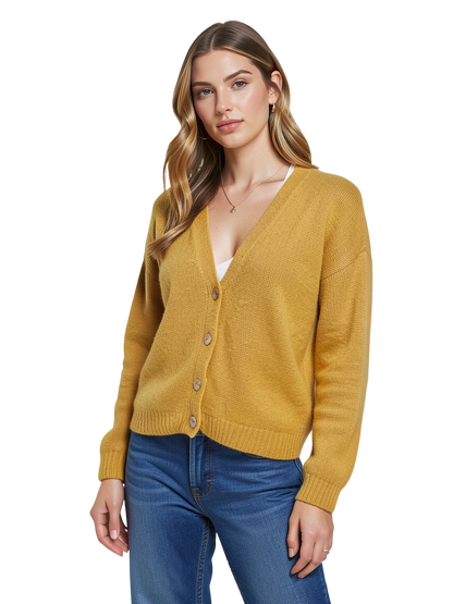 Gilet Jaune Moutarde - Taille Unique CoClo Custom Seconde main femmes