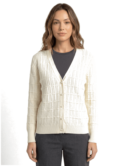 Gilet ecru taille 36 Donna Dura Seconde main CoClo Femmes