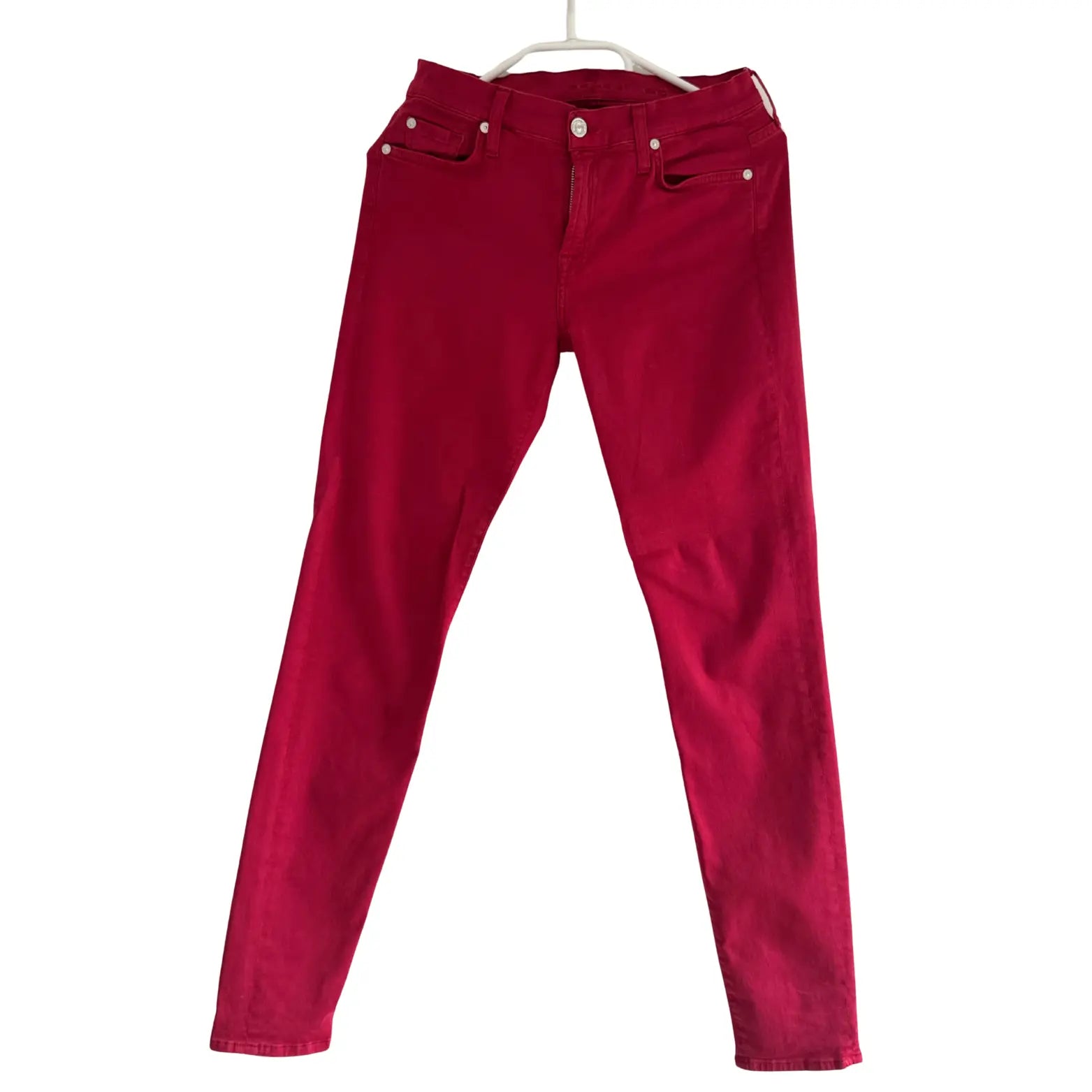 Jean slim rouge - Taille 27 7 For All Mankind
