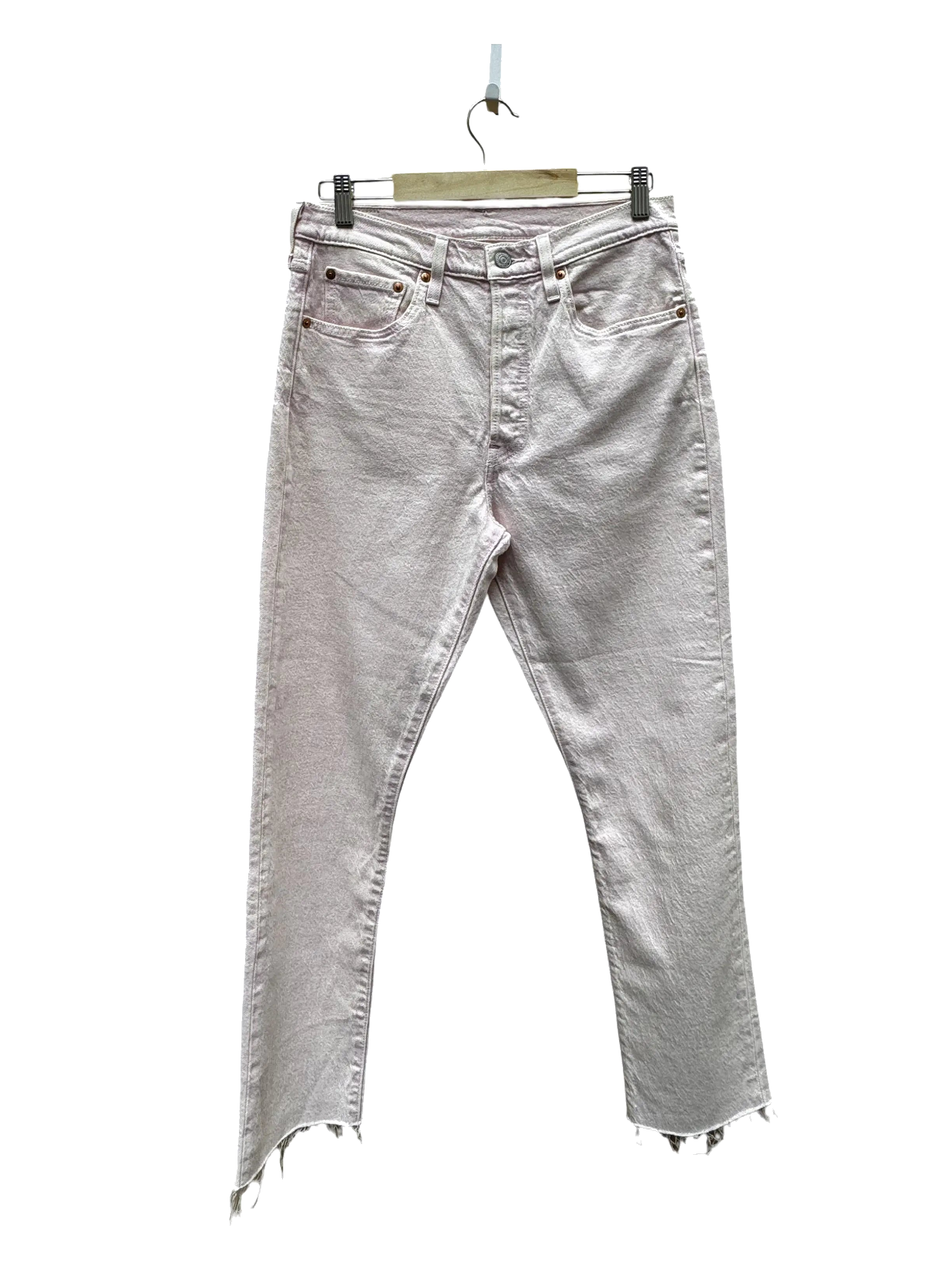 Jean_Droit_Rose_Taille_W28_L32_-_levis Seconde main CoClo Femmes