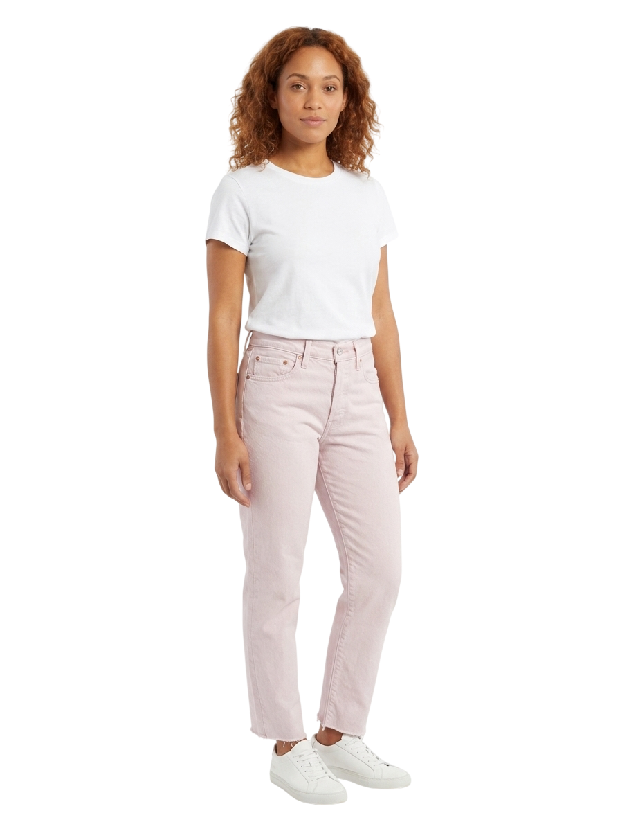Jean_Droit_Rose_Taille_W28_L32_-_levis_Seconde_main_CoClo_Femmes