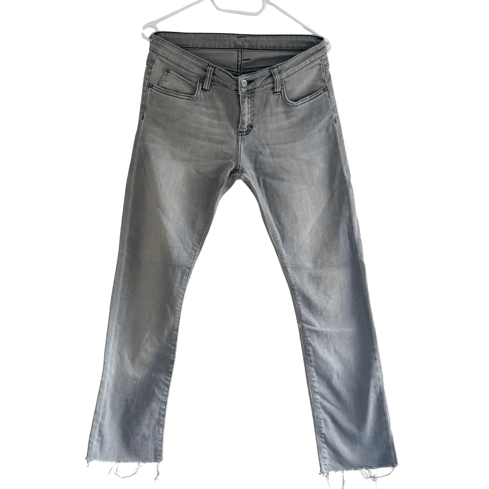 Jean Gris Droit - Taille 28 Edwin Seconde main CoClo Femmes