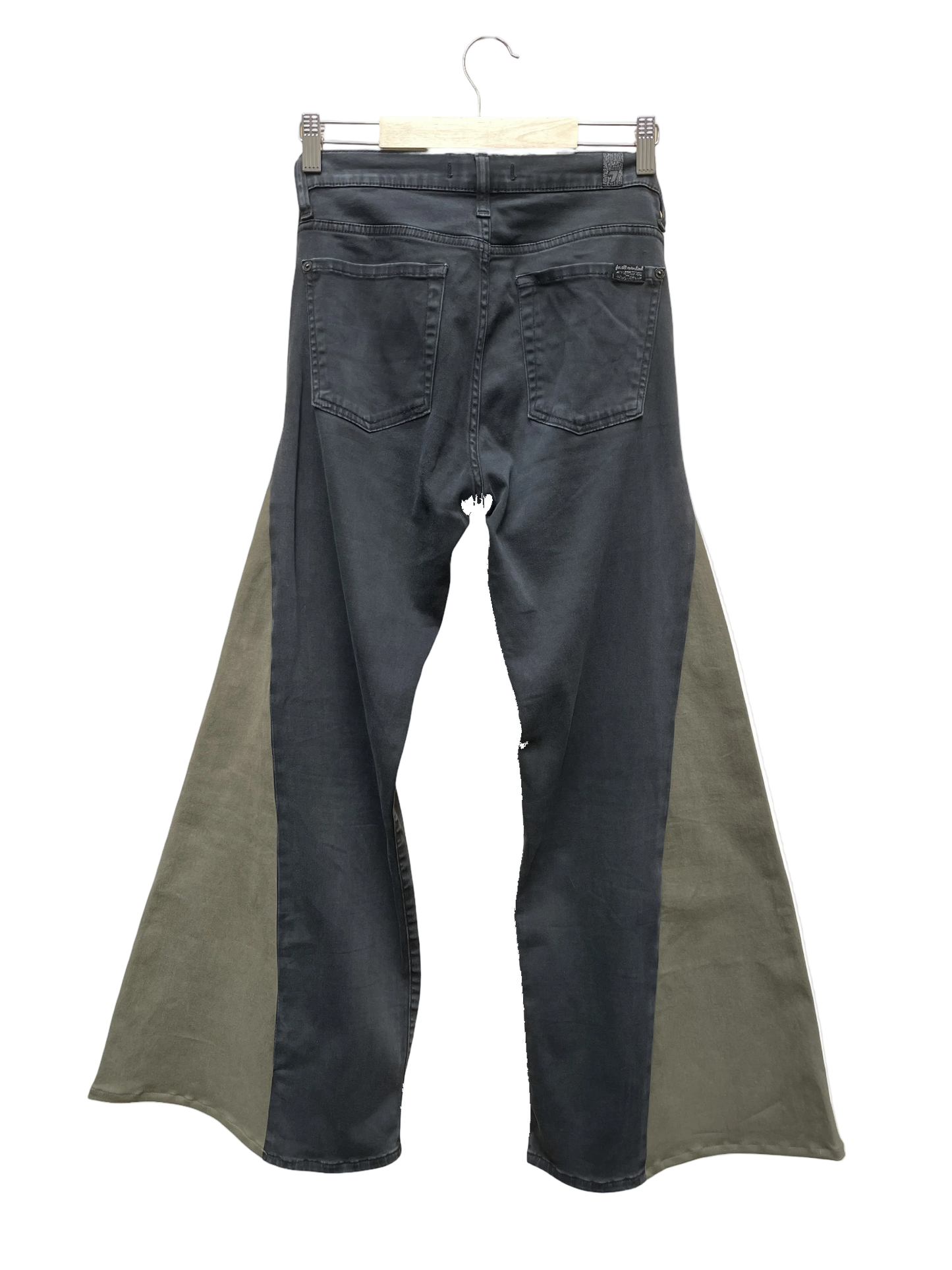 Jean_Noir_Kaki_-_Taille_28_CoClo_Custom_Seconde_main_femmes
