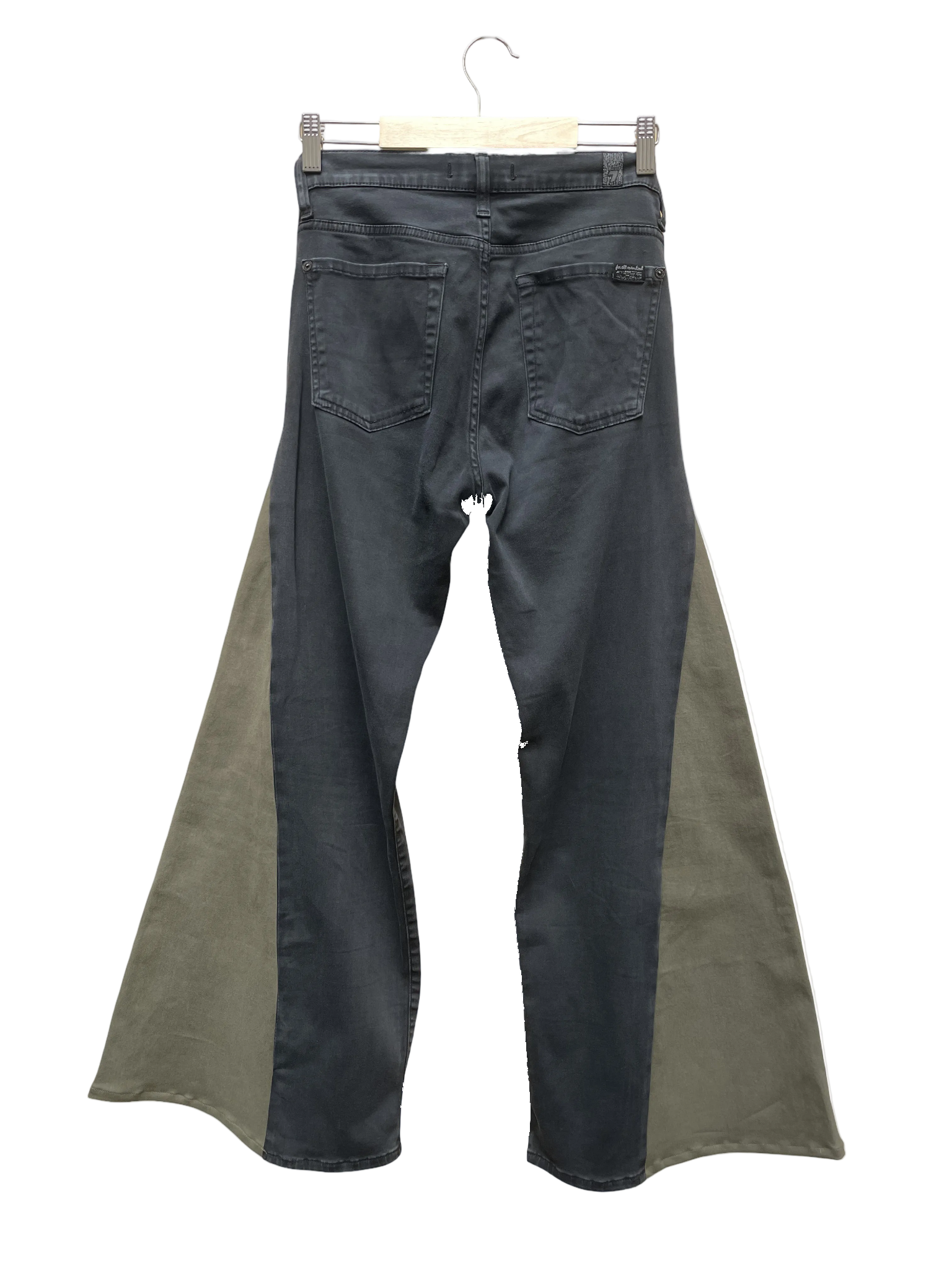 Jean_Noir_Kaki_-_Taille_28_CoClo_Custom_Seconde_main_femmes