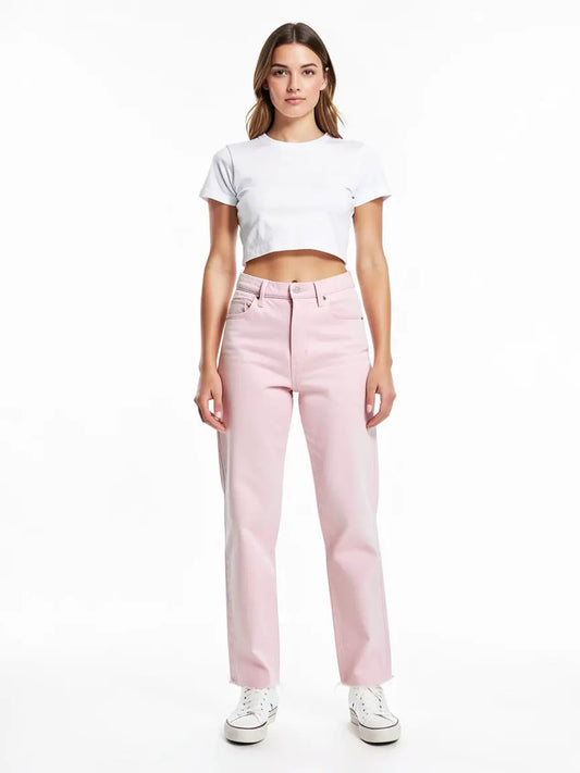 Jean droit rose taille 28/32 Levis seconde main femme