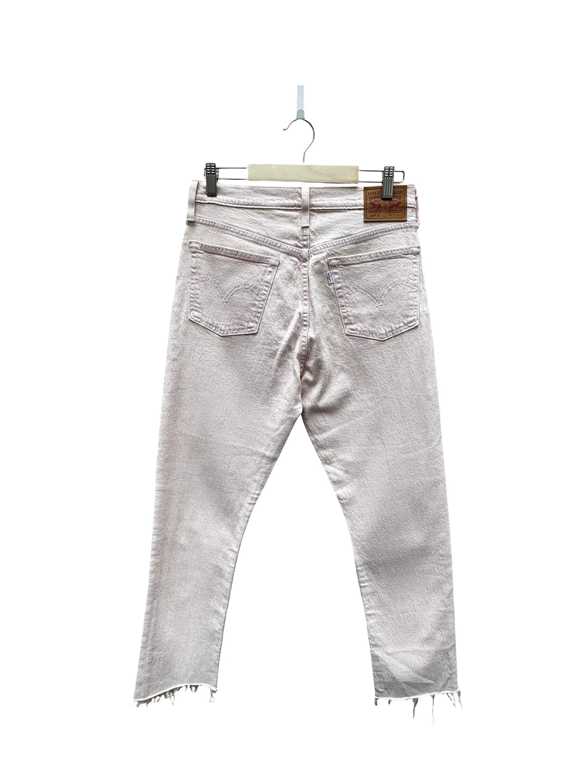 Jean droit rose Taille W28/L32 seconde main femme