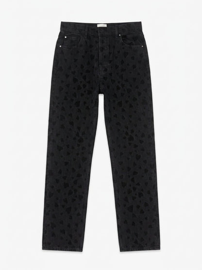Jean noir taille 40 imprime Claudie Pierlot Seconde main CoClo femmes