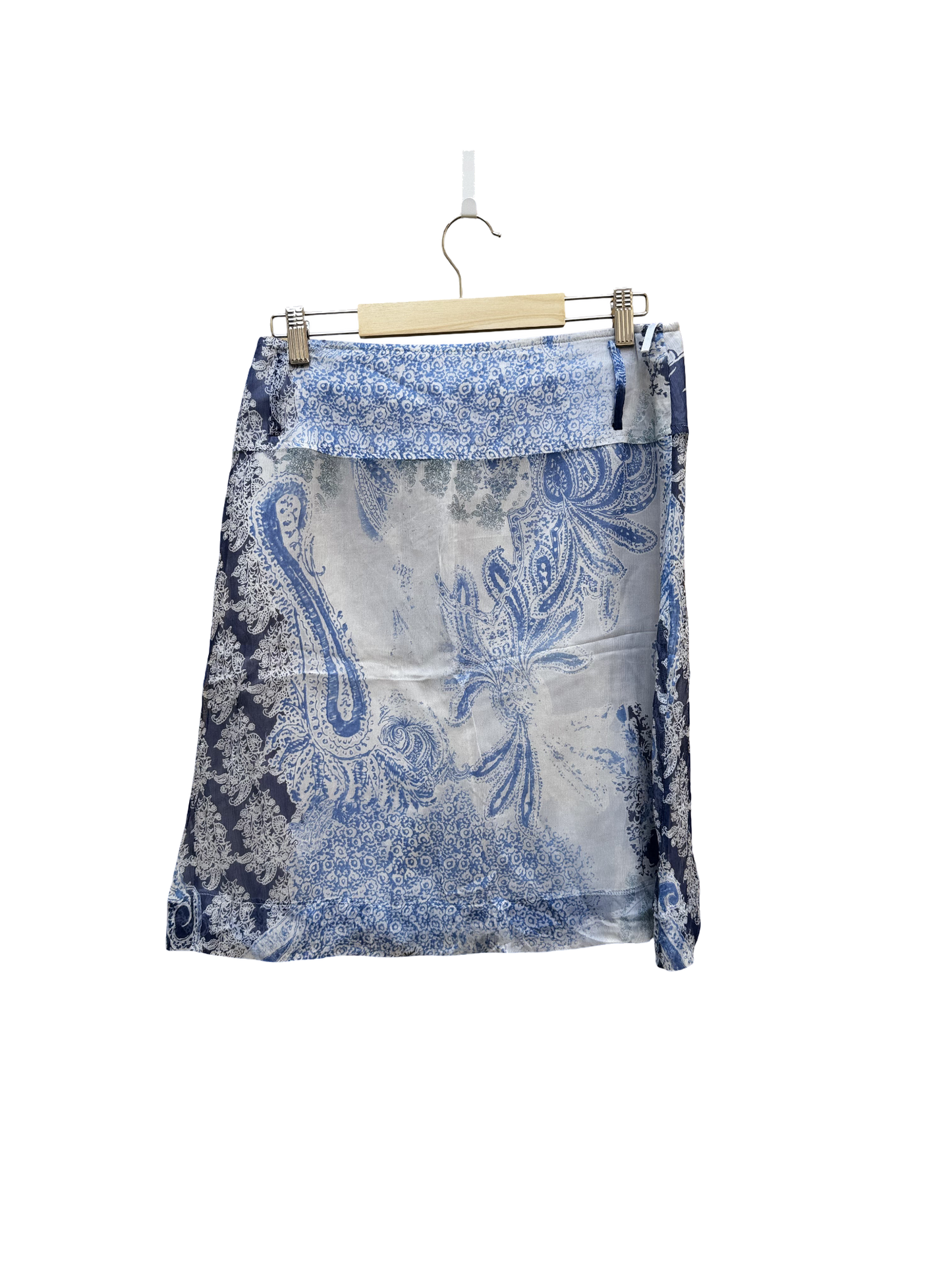 Jupe Blanche & Bleue Taille 1/S PaulineB CoClo Seconde main Femmes