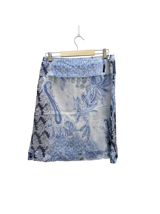 Jupe Blanche & Bleue Taille 1/S PaulineB CoClo Seconde main Femmes