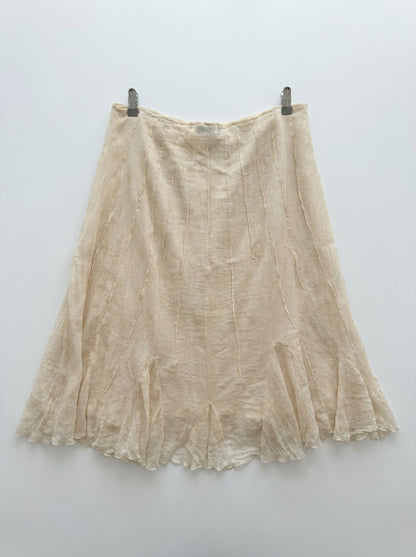 Jupe Caroline Bliss dentelles beige Taille 44 Seconde main CoClo Femmes