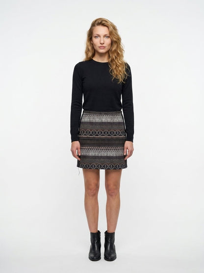 Jupe Caroll imprime Taille 3 seconde main CoClo femmes
