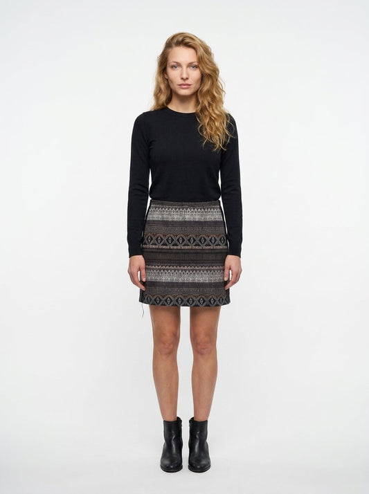 Jupe Caroll imprime Taille 3 seconde main CoClo femmes