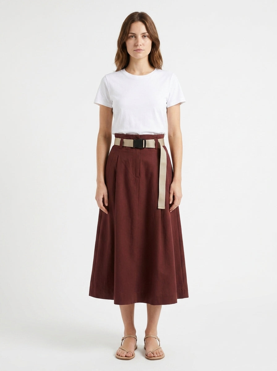 Jupe Esme Studios Chocolat taille L Seconde main CoClo Femmes